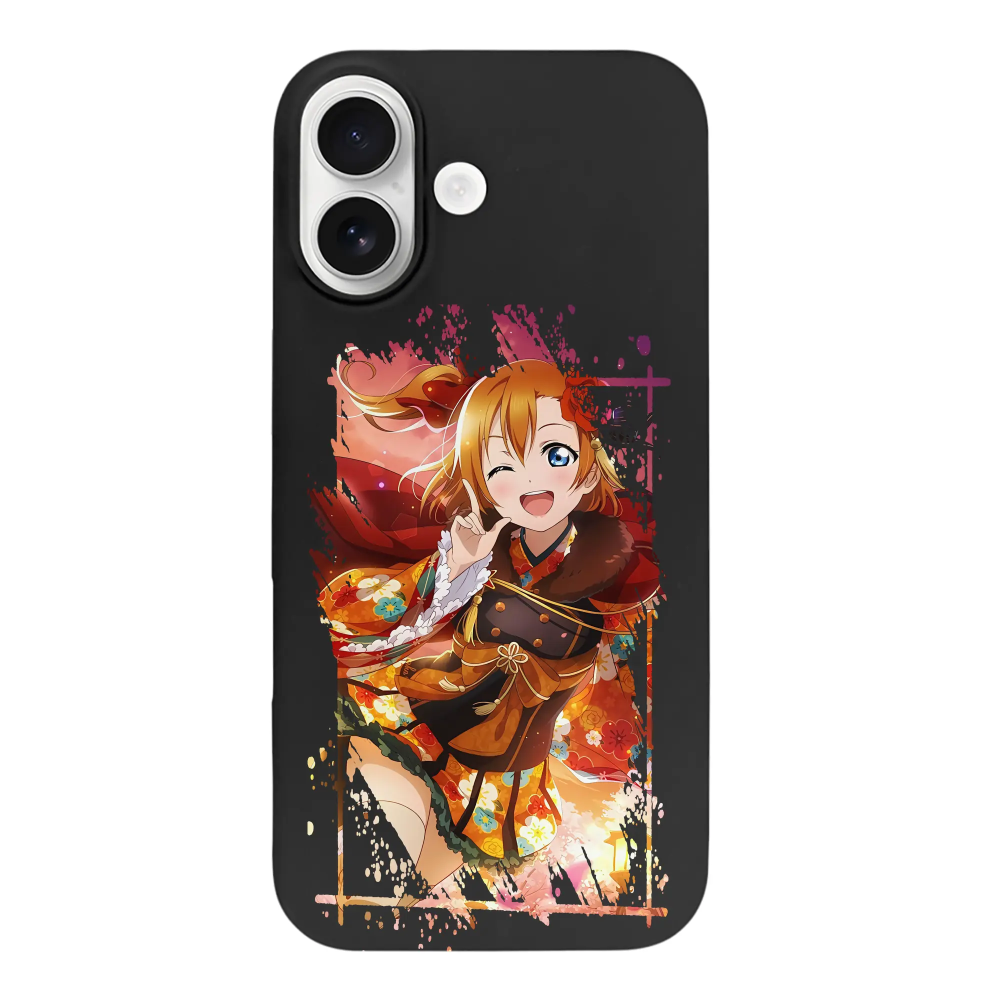 Love Live! グッズ,高坂穂乃果 - iPhone 17 シリーズ シリコンケース 薄型 耐衝撃 指紋防止 ソフトタッチカバー 精密フィット 傷防止 保護ケース iPhone 17/17 Air/17 Pro/17 Pro Max 対応